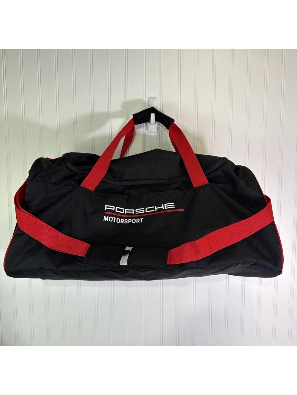 Porsche Design Motorsport Racing Bag Duffel Black Red Sports Bag